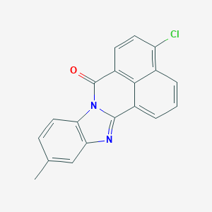 molecular formula C19H11ClN2O B414702 4-chloro-11-methyl-7H-benzimidazo[2,1-a]benzo[de]isoquinolin-7-one 