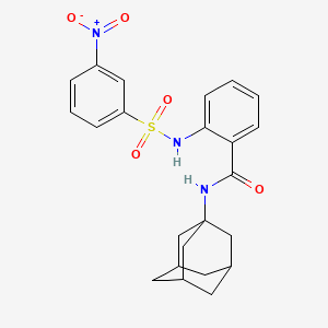 N-1-adamantyl-2-{[(3-nitrophenyl)sulfonyl]amino}benzamide