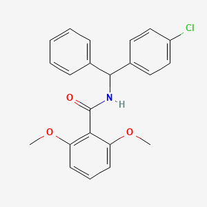 N-[(4-chlorophenyl)(phenyl)methyl]-2,6-dimethoxybenzamide