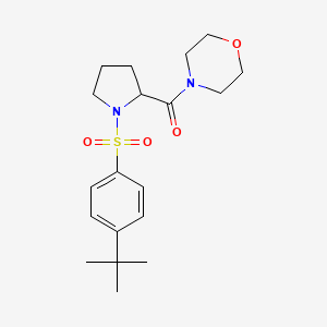 4-{1-[(4-tert-butylphenyl)sulfonyl]prolyl}morpholine