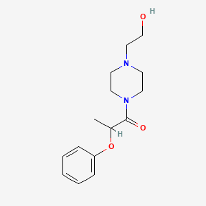 2-[4-(2-phenoxypropanoyl)-1-piperazinyl]ethanol