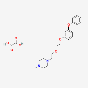 1-Ethyl-4-[2-[2-(3-phenoxyphenoxy)ethoxy]ethyl]piperazine;oxalic acid