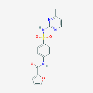 molecular formula C16H14N4O4S B414716 N-[4-[(4-methylpyrimidin-2-yl)sulfamoyl]phenyl]furan-2-carboxamide CAS No. 27161-14-4