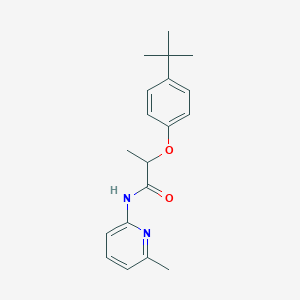 molecular formula C19H24N2O2 B4147188 2-(4-tert-butylphenoxy)-N-(6-methyl-2-pyridinyl)propanamide 