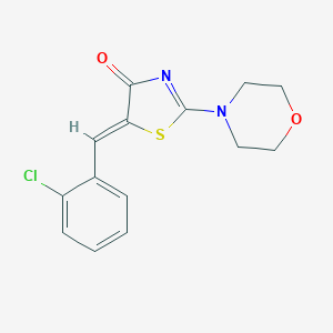 molecular formula C14H13ClN2O2S B414720 5-(2-Chloro-benzylidene)-2-morpholin-4-yl-thiazol-4-one 