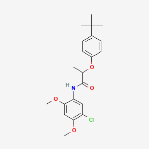 2-(4-tert-butylphenoxy)-N-(5-chloro-2,4-dimethoxyphenyl)propanamide