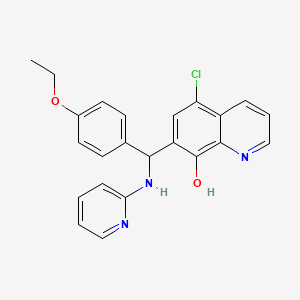 5-Chloro-7-[(4-ethoxyphenyl)-(pyridin-2-ylamino)methyl]quinolin-8-ol