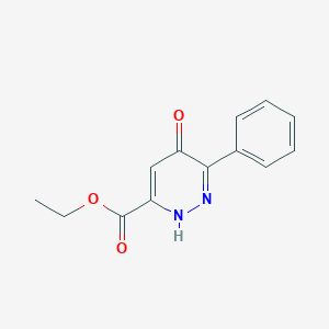 molecular formula C13H12N2O3 B414723 Ethyl 5-hydroxy-6-phenyl-3-pyridazinecarboxylate 