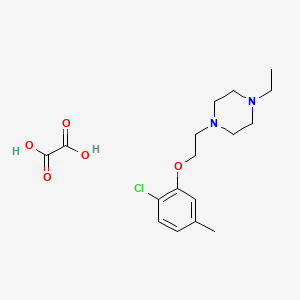 molecular formula C17H25ClN2O5 B4147231 1-[2-(2-Chloro-5-methylphenoxy)ethyl]-4-ethylpiperazine;oxalic acid 