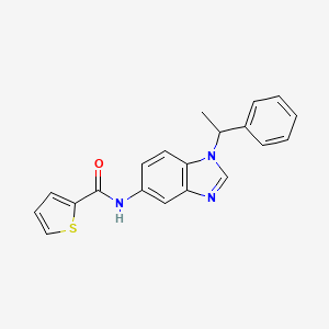 N-[1-(1-phenylethyl)-1H-benzimidazol-5-yl]thiophene-2-carboxamide