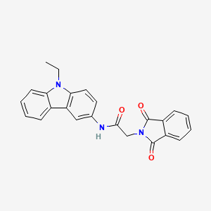 2-(1,3-dioxoisoindol-2-yl)-N-(9-ethylcarbazol-3-yl)acetamide