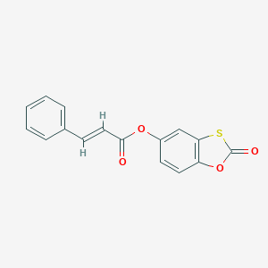 molecular formula C16H10O4S B414728 2-Oxo-1,3-benzoxathiol-5-yl 3-phenylacrylate 