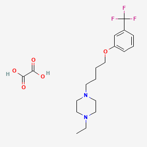 1-Ethyl-4-[4-[3-(trifluoromethyl)phenoxy]butyl]piperazine;oxalic acid