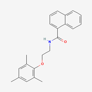 molecular formula C22H23NO2 B4147326 N-[2-(mesityloxy)ethyl]-1-naphthamide 