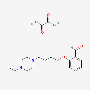 2-[4-(4-Ethylpiperazin-1-yl)butoxy]benzaldehyde;oxalic acid