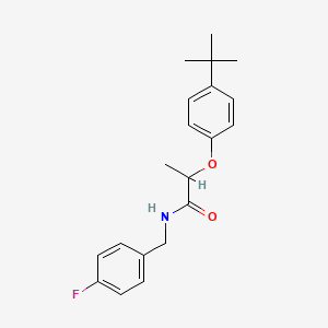 2-(4-tert-butylphenoxy)-N-(4-fluorobenzyl)propanamide