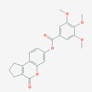 molecular formula C22H20O7 B414734 4-Oxo-1,2,3,4-tetrahydrocyclopenta[c]chromen-7-yl 3,4,5-trimethoxybenzoate CAS No. 300675-41-6