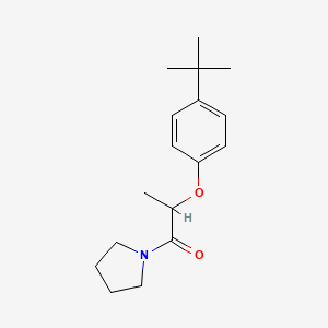 molecular formula C17H25NO2 B4147340 2-(4-Tert-butylphenoxy)-1-pyrrolidin-1-ylpropan-1-one 