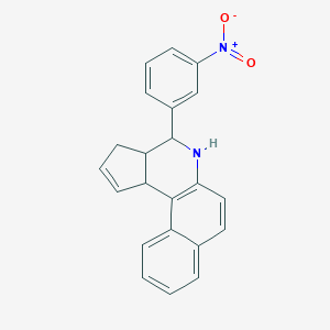molecular formula C22H18N2O2 B414735 4-(3-nitrophenyl)-3a,4,5,11c-tetrahydro-3H-benzo[f]cyclopenta[c]quinoline 