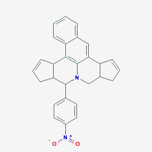 molecular formula C28H24N2O2 B414736 8-{4-Nitrophenyl}-4c,7,7a,8,10,10a,11,13a-octahydrobenzo[f]cyclopenta[c]cyclopenta[4,5]pyrido[3,2,1-ij]quinoline 