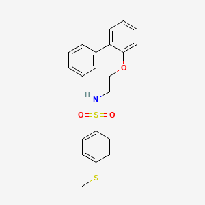 N-[2-(2-biphenylyloxy)ethyl]-4-(methylthio)benzenesulfonamide