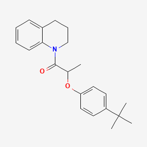 2-(4-tert-butylphenoxy)-1-(3,4-dihydro-2H-quinolin-1-yl)propan-1-one