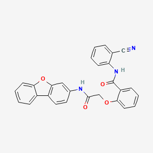 N-(2-cyanophenyl)-2-[2-(dibenzo[b,d]furan-3-ylamino)-2-oxoethoxy]benzamide