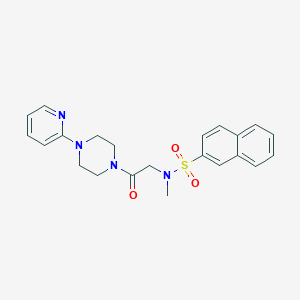 N-methyl-N-{2-oxo-2-[4-(2-pyridinyl)-1-piperazinyl]ethyl}-2-naphthalenesulfonamide