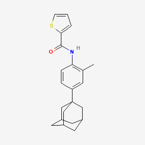 N-[4-(adamantan-1-yl)-2-methylphenyl]thiophene-2-carboxamide