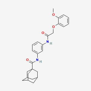 N-(3-{[2-(2-methoxyphenoxy)acetyl]amino}phenyl)-1-adamantanecarboxamide