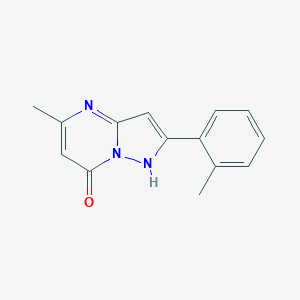 molecular formula C14H13N3O B414744 5-Methyl-2-(2-methylphenyl)pyrazolo[1,5-a]pyrimidin-7-ol 