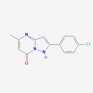 molecular formula C13H10ClN3O B414745 2-(4-chlorophenyl)-5-methylpyrazolo[1,5-a]pyrimidin-7(4H)-one CAS No. 13097-27-3