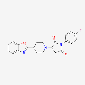 3-[4-(1,3-Benzoxazol-2-yl)piperidin-1-yl]-1-(4-fluorophenyl)pyrrolidine-2,5-dione