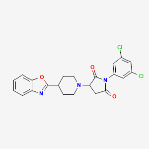 3-[4-(1,3-Benzoxazol-2-yl)piperidin-1-yl]-1-(3,5-dichlorophenyl)pyrrolidine-2,5-dione