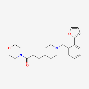 4-(3-{1-[2-(2-furyl)benzyl]-4-piperidinyl}propanoyl)morpholine