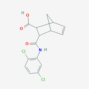 molecular formula C15H13Cl2NO3 B414759 3-[(2,5-Dichloroanilino)carbonyl]bicyclo[2.2.1]hept-5-ene-2-carboxylic acid 