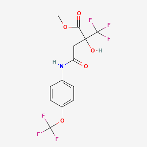 methyl 2-hydroxy-4-oxo-4-{[4-(trifluoromethoxy)phenyl]amino}-2-(trifluoromethyl)butanoate