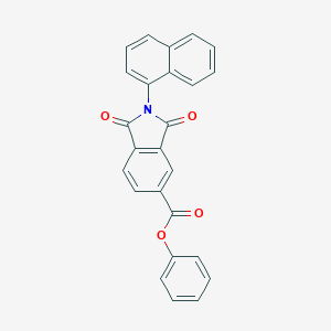 molecular formula C25H15NO4 B414761 Phenyl 2-(1-naphthyl)-1,3-dioxo-5-isoindolinecarboxylate 