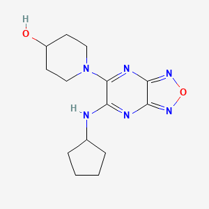 1-[6-(cyclopentylamino)[1,2,5]oxadiazolo[3,4-b]pyrazin-5-yl]-4-piperidinol