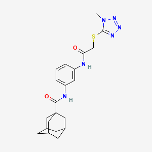 N~1~-[3-({2-[(1-METHYL-1H-1,2,3,4-TETRAAZOL-5-YL)SULFANYL]ACETYL}AMINO)PHENYL]-1-ADAMANTANECARBOXAMIDE