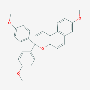 molecular formula C28H24O4 B414766 8-Methoxy-3,3-bis(4-methoxyphenyl)benzo[f]chromene CAS No. 313528-30-2