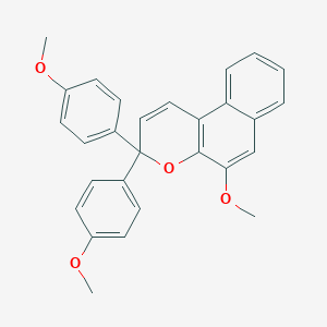 molecular formula C28H24O4 B414767 5-Methoxy-3,3-bis(4-methoxyphenyl)benzo[f]chromene CAS No. 312755-75-2
