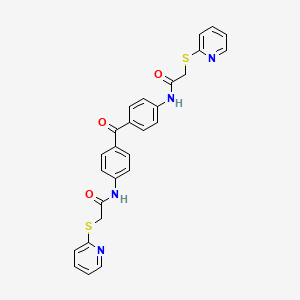 2-(2-PYRIDYLSULFANYL)-N~1~-[4-(4-{[2-(2-PYRIDYLSULFANYL)ACETYL]AMINO}BENZOYL)PHENYL]ACETAMIDE