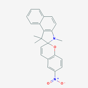 molecular formula C23H20N2O3 B414768 6'-nitro-1,1,3-trimethyl-2,3-dihydro-spiro(1H-benzo[e]indole-2,2'-[2'H]-chromene) 