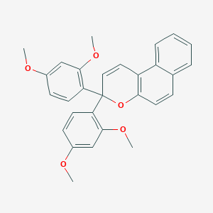 molecular formula C29H26O5 B414769 3,3-Bis-(2,4-dimethoxy-phenyl)-3H-benzo[f]chromene 
