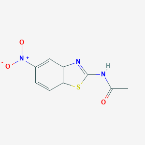 molecular formula C9H7N3O3S B414785 N-{5-nitro-1,3-benzothiazol-2-yl}acetamide 