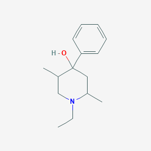 molecular formula C15H23NO B414789 1-Ethyl-2,5-dimethyl-4-phenyl-4-piperidinol 