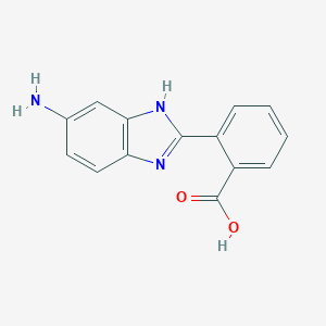 molecular formula C14H11N3O2 B414790 2-(5-amino-1H-benzimidazol-2-yl)benzoic acid 
