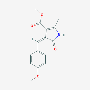 molecular formula C15H15NO4 B414796 methyl 4-(4-methoxybenzylidene)-2-methyl-5-oxo-4,5-dihydro-1H-pyrrole-3-carboxylate 