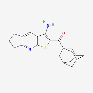 1-Adamantyl-(6-amino-4-thia-2-azatricyclo[7.3.0.03,7]dodeca-1,3(7),5,8-tetraen-5-yl)methanone